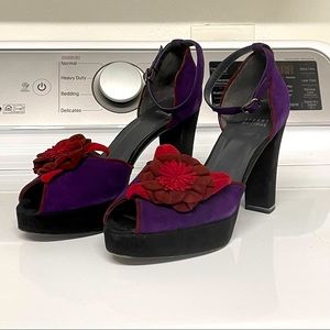 Shoes Stuart Weiztman size 9M purple black